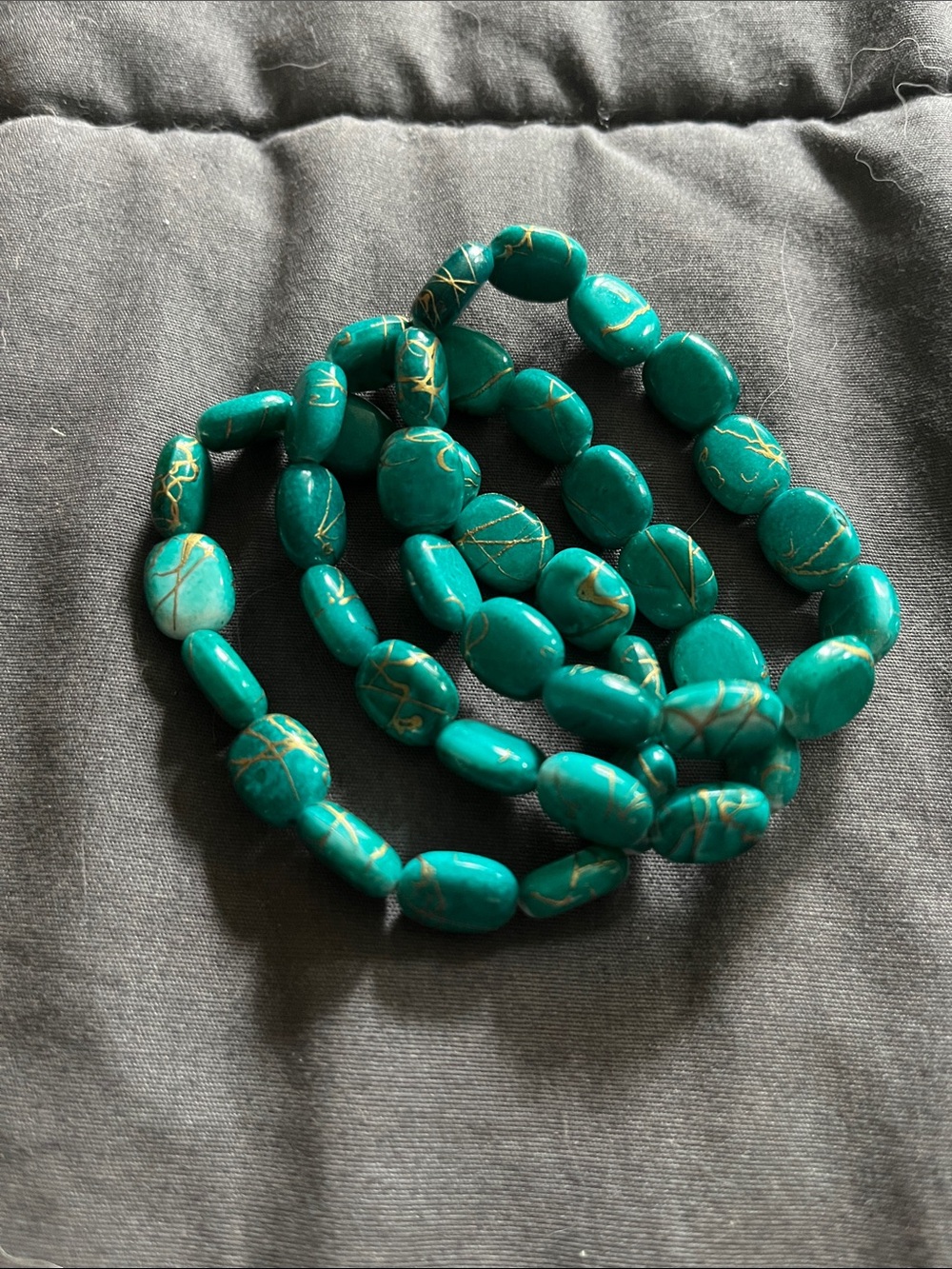 Turquoise Stone Stretch Bracelet - Women's Jewelry